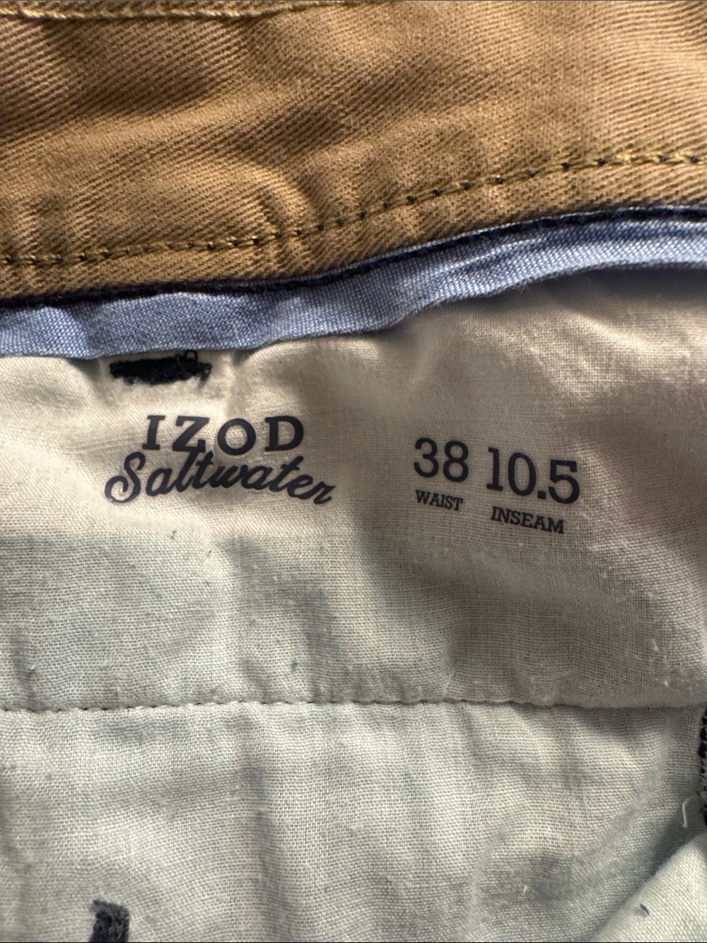 Izod Navy Shorts with Teal Flamingo Embroidery - Picture 5 of 5